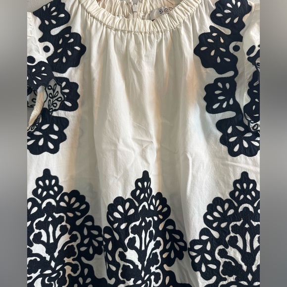 Sea New York Laila Embroidery Flutter Sleeve Top medium - Picture 5 of 6